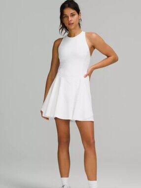 Lululemon Court Crush Lined Tennis Dress - White